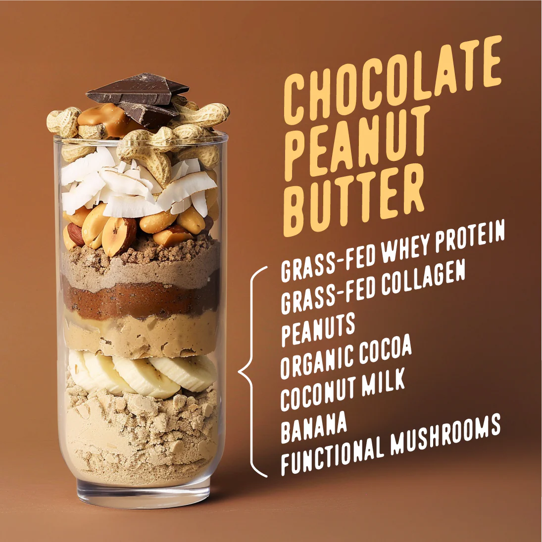 Chocolate Peanut Butter Protein Smoothie